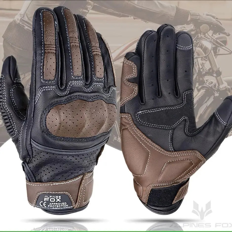 Gants de moto d'ete en cuir à Perforation respirants pour écran tactile MotoComplice