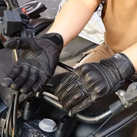 Gants de moto d'ete en cuir à Perforation respirants pour écran tactile MotoComplice