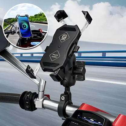 Support téléphone moto avec Chargeur sans fil et USB - MotoComplice