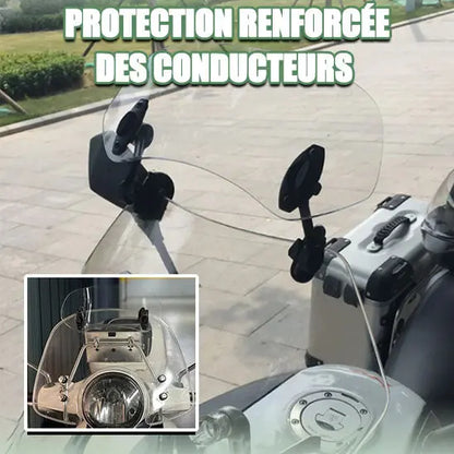 Déflecteur Moto – Extension Pare-Brise Universelle en Acrylique - MotoComplice