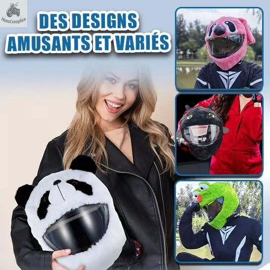 Housse casque Moto en peluche - MotoComplice