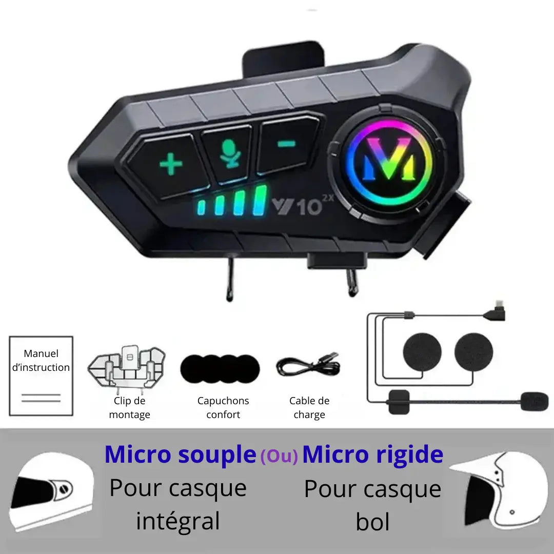Intercom Casque Moto Étanche – Restez connectés, vivez la route - MotoComplice