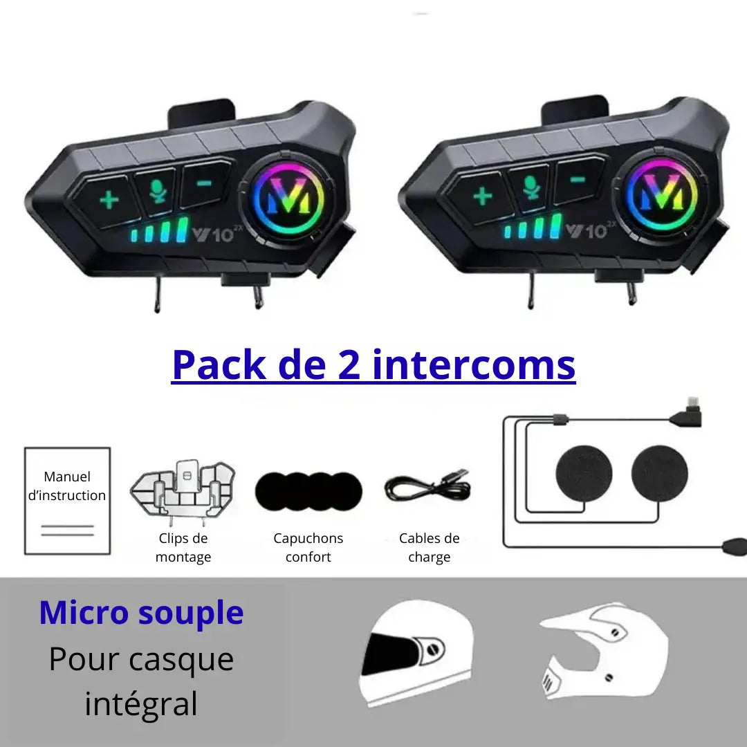 Intercom Casque Moto Étanche – Restez connectés, vivez la route - MotoComplice