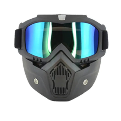 Masque intégral Moto avec lunettes amovibles - MotoComplice