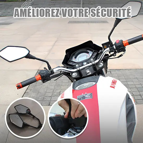 Rétroviseurs Moto Homologués – Universels, Convexes, 8 mm et 10 mm - MotoComplice