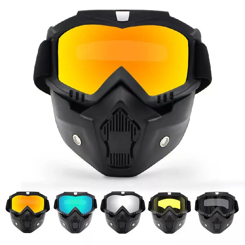 Masque intégral Moto avec lunettes amovibles - MotoComplice