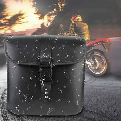 Sacoche de selle moto universelle en cuir PU - MotoComplice