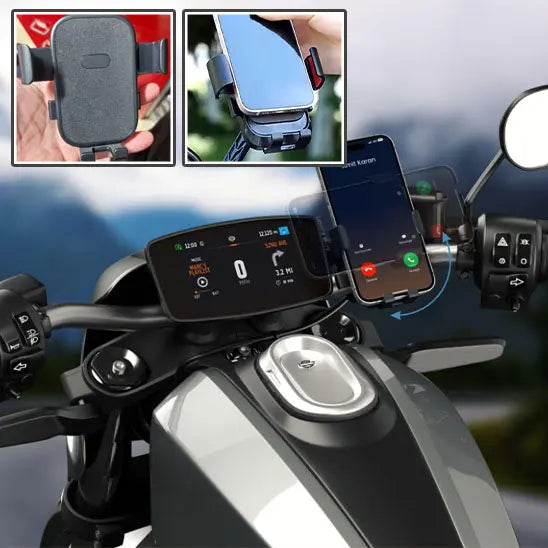 Support de Téléphone Moto – Rotatif à 360°, Installation Facile - MotoComplice