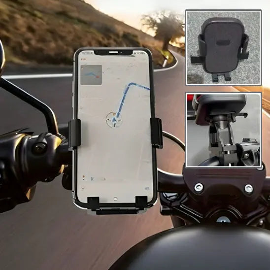 Support de Téléphone Moto – Rotatif à 360°, Installation Facile - MotoComplice