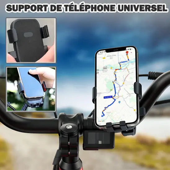 Support de Téléphone Moto – Rotatif à 360°, Installation Facile - MotoComplice