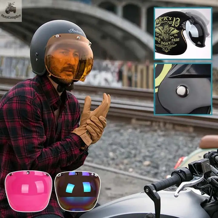 Visière bulle pour casque Moto  MotoComplice