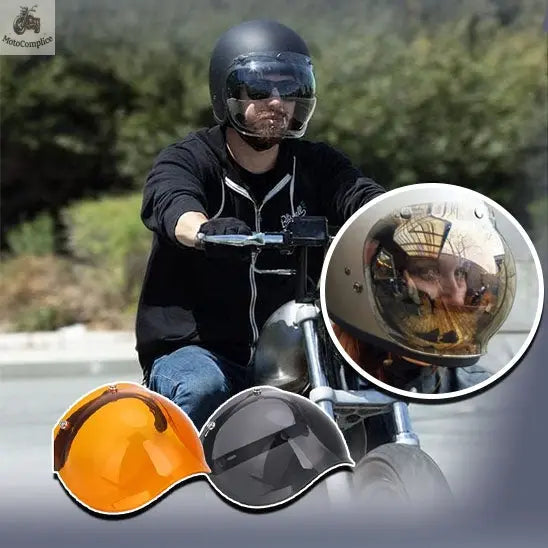 Visière bulle pour casque Moto  MotoComplice